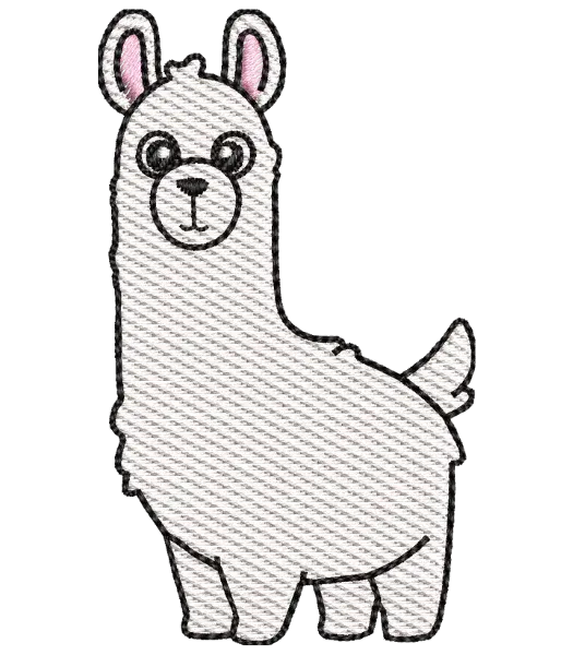 Matriz de Bordado Alpaca em pé